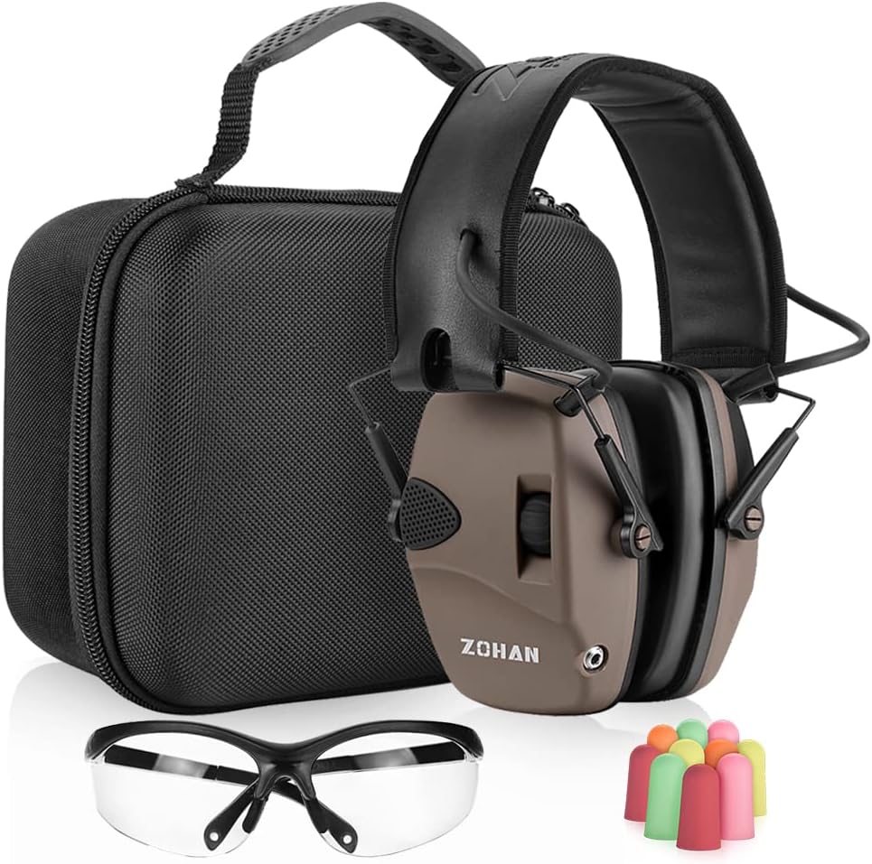 ZOHAN EM054 Electronic Ear Protection for Shooting Range Use