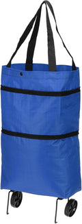 Foldable Shopping Bag with Wheels - Easy Grocery & Travel Storage