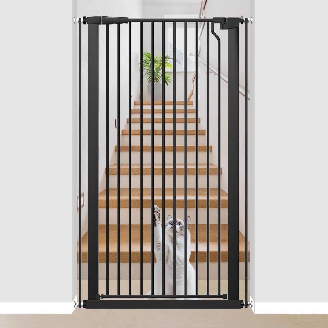 51.18 Extra Tall Pet Gate for Dogs and Cats - Safe and Secure