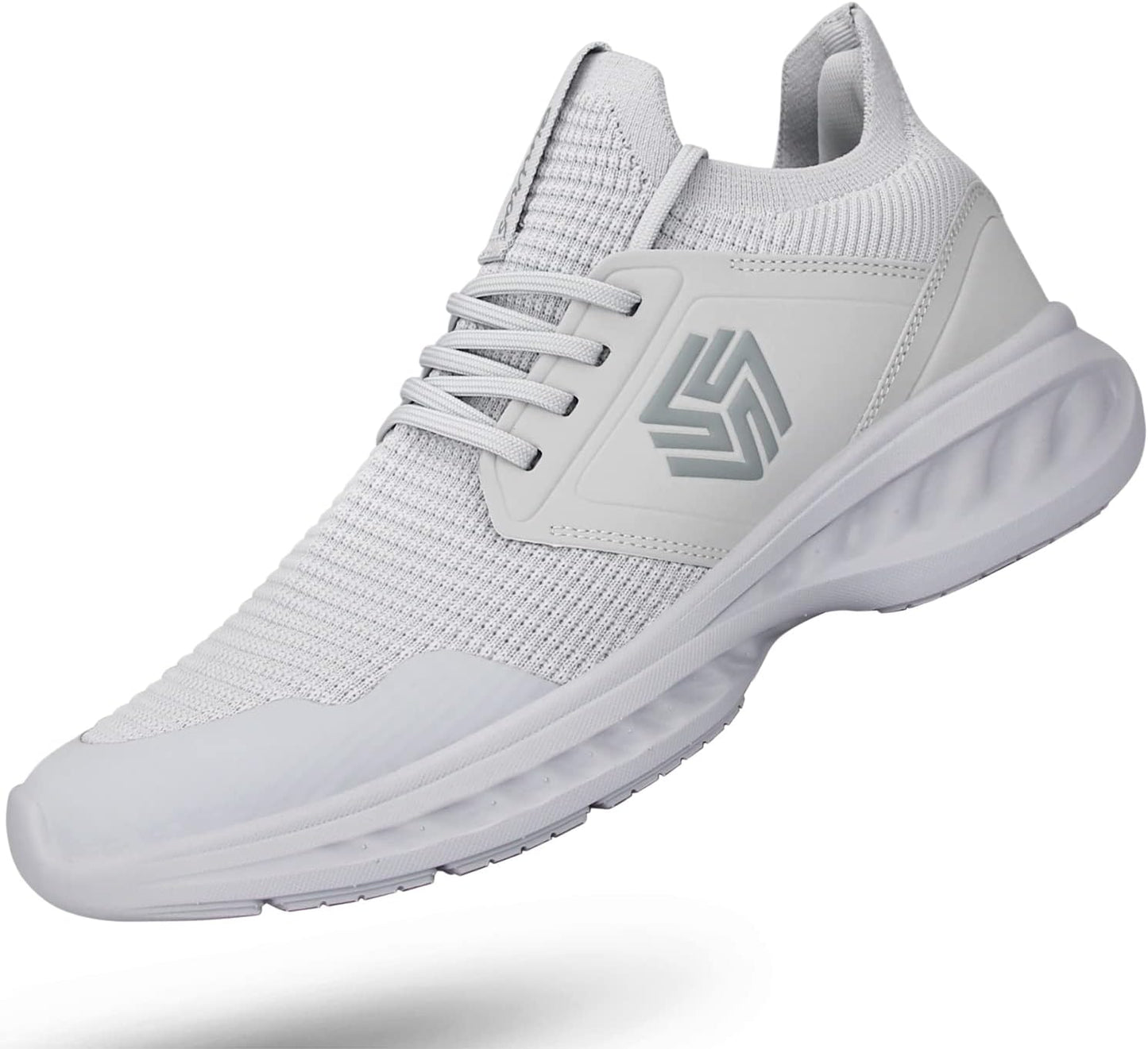 Mens Slip On Walking Shoes Lightweight Breathable Gym Sneakers