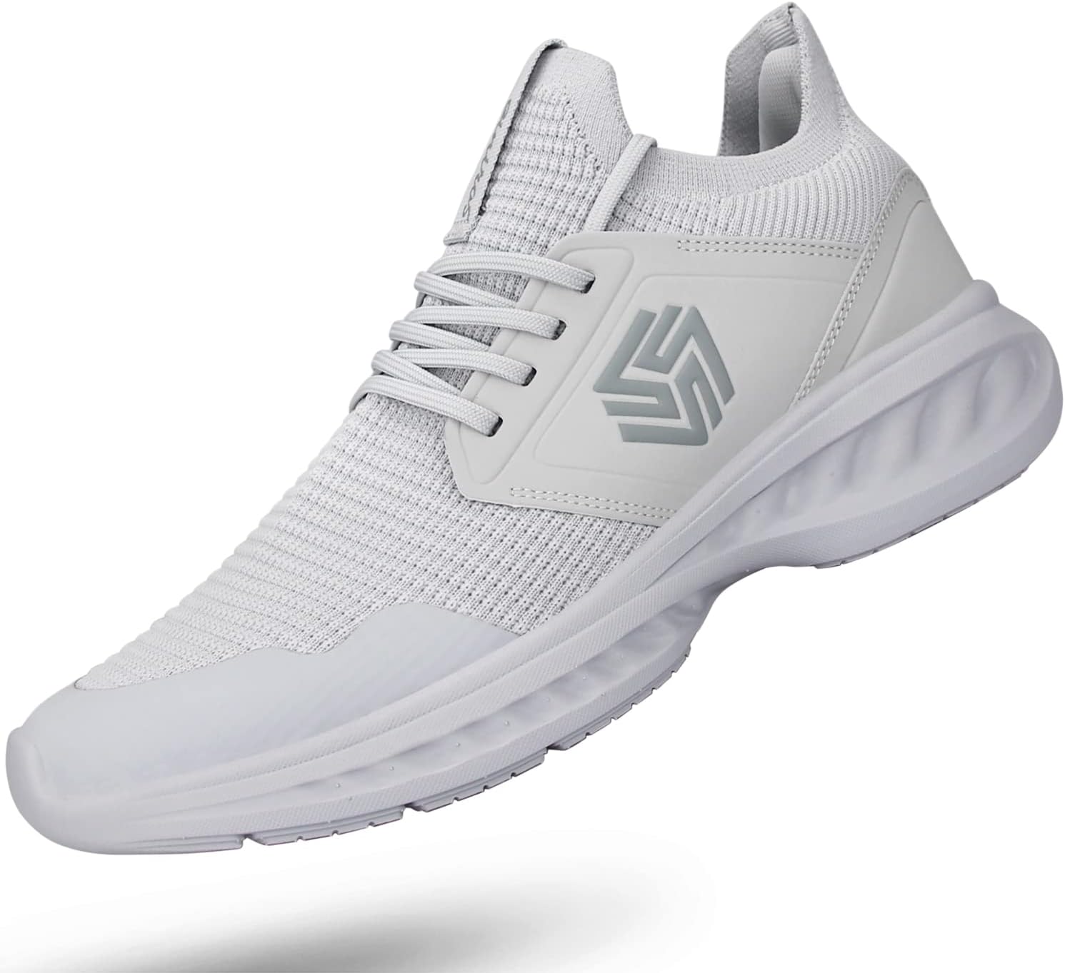 Mens Slip On Walking Shoes Lightweight Breathable Gym Sneakers
