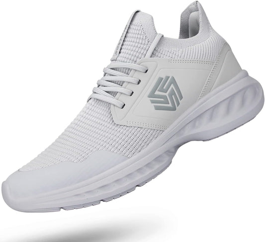 Mens Slip On Walking Shoes Lightweight Breathable Gym Sneakers