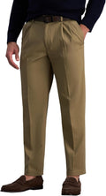 Premium No Iron Khaki Classic Fit Pleat Front Pant (Style 57UW)