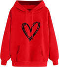 Heart Hoodies for Women Valentine's Day Pullover - Cute Everyday