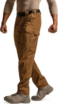 CQR Men's Tactical Pants - Durable WaterResistant Ripstop Fit
