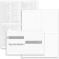 W-2 4-Up Employee Tax Forms 2025 - Pack of 100 Sheets & Envelopes