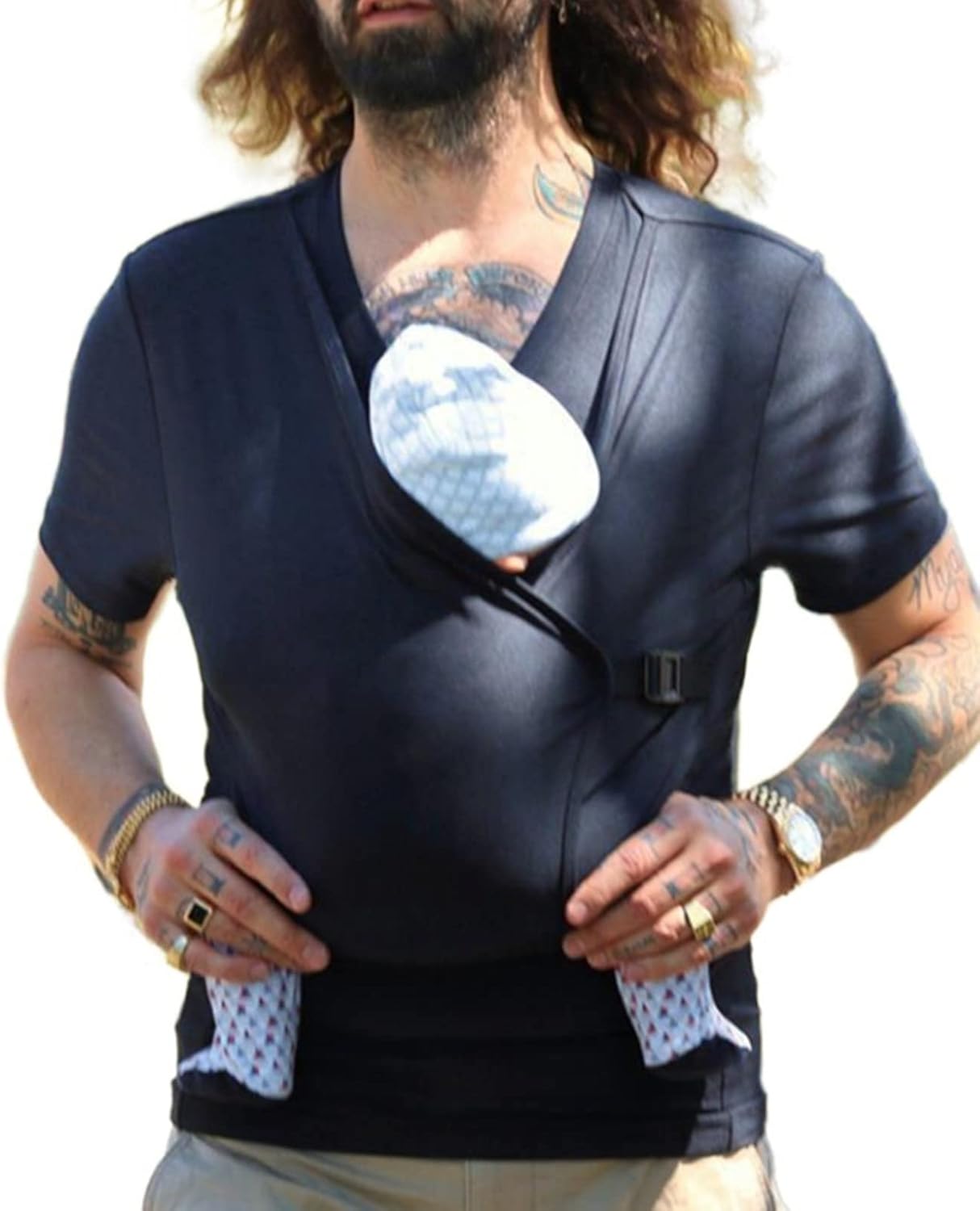 Amtopiyo Kangaroo Dad T-Shirt: Soothe Baby Hands-Free!