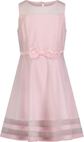 Calvin Klein Girls' Sleeveless Party Dress, Fit and Flare - Elegant