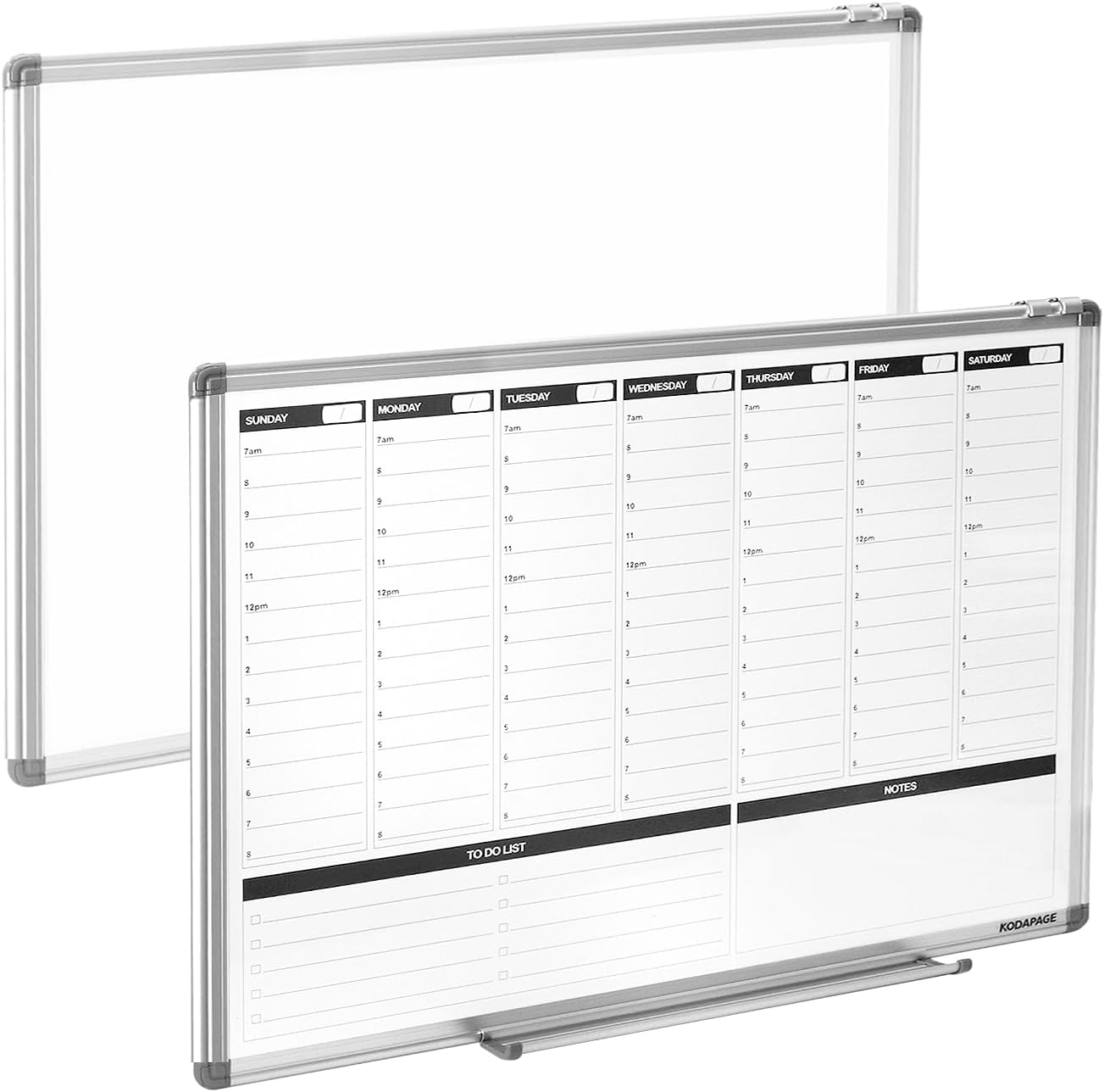 Large Weekly Dry Erase Board for Home, Office, and School Use
