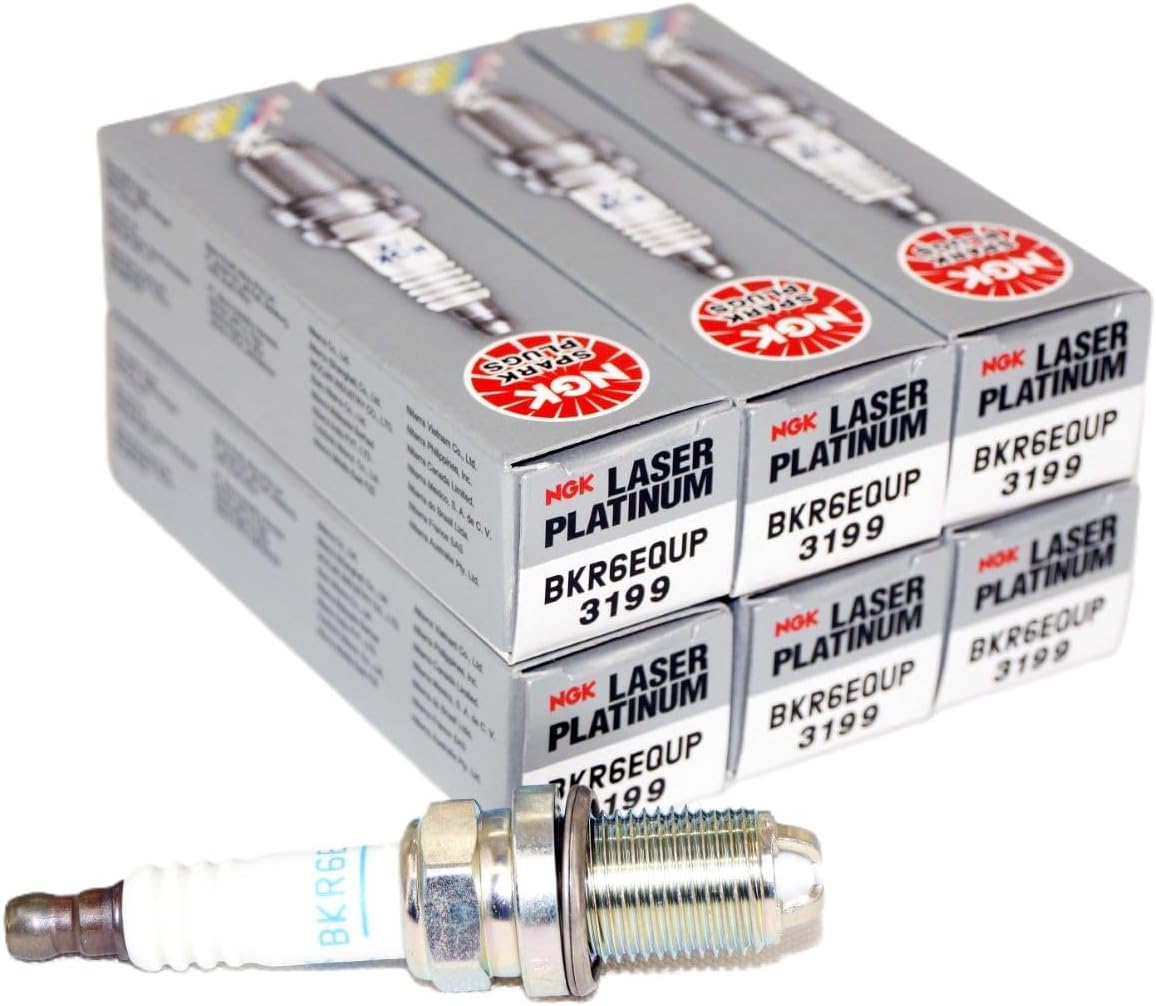 BMW Spark Plugs Set Laser Platinum NGK OEM 3199 for Performance