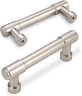 10 Pack Brushed Satin Nickel Cabinet Pulls 3 in Hole Centers - Sleek