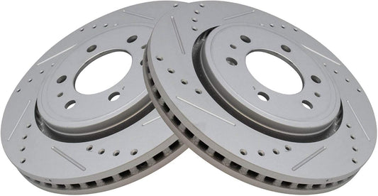 TRQ Front Performance Brake Rotors Set for Ford Expedition & F-150