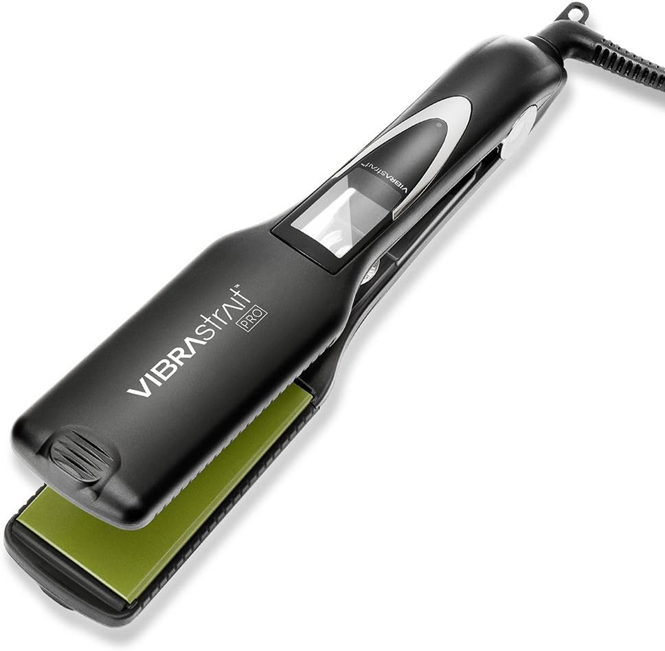 Pro Vibrating Ceramic Tourmaline Flat Iron for Healthy Hair