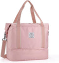 Travel Duffel Bag for Women Men - Pink Foldable Waterproof Weekender