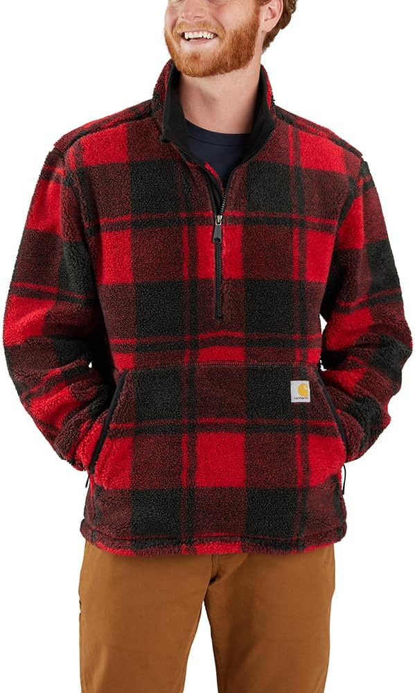 Carhartt mens Loose Fit Fleece Pullover for Ultimate Comfort