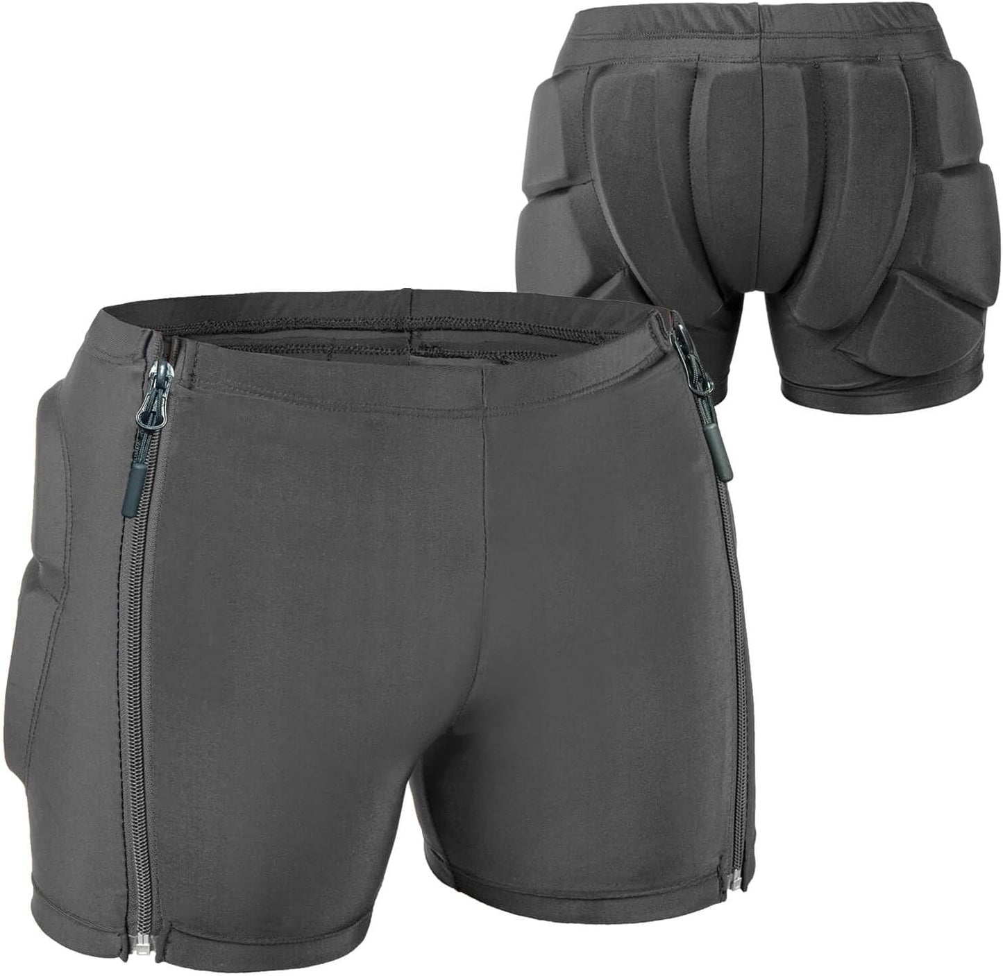 Kids Zip-On Zip-Off Padded Shorts - 3D HIPS Protection