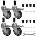 MySit 4 in Prep Table Wheels Set of 4 - Heavy Duty Expanding Stem