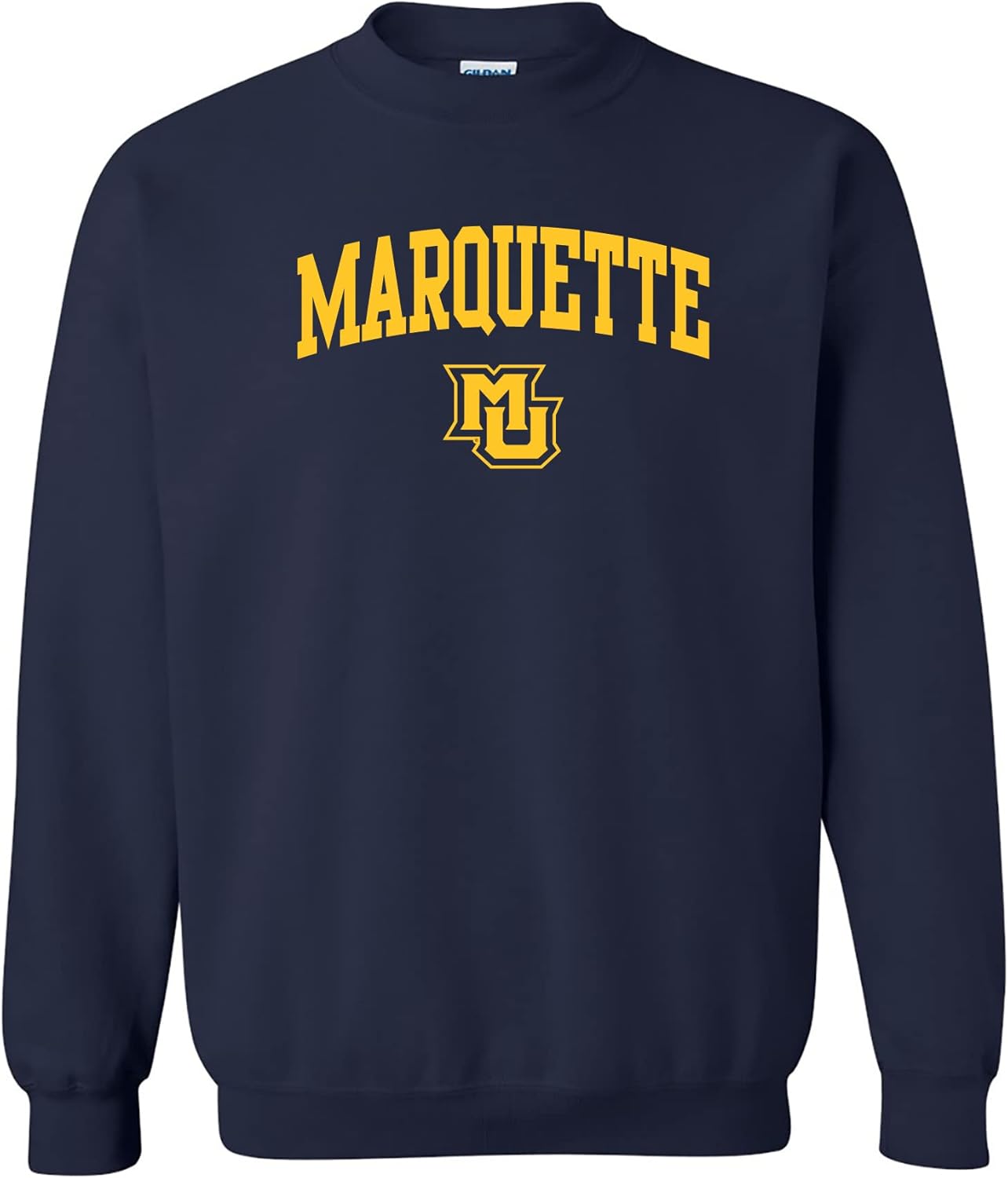 NCAA Arch Logo Team Color Crewneck Sweatshirt for Fans