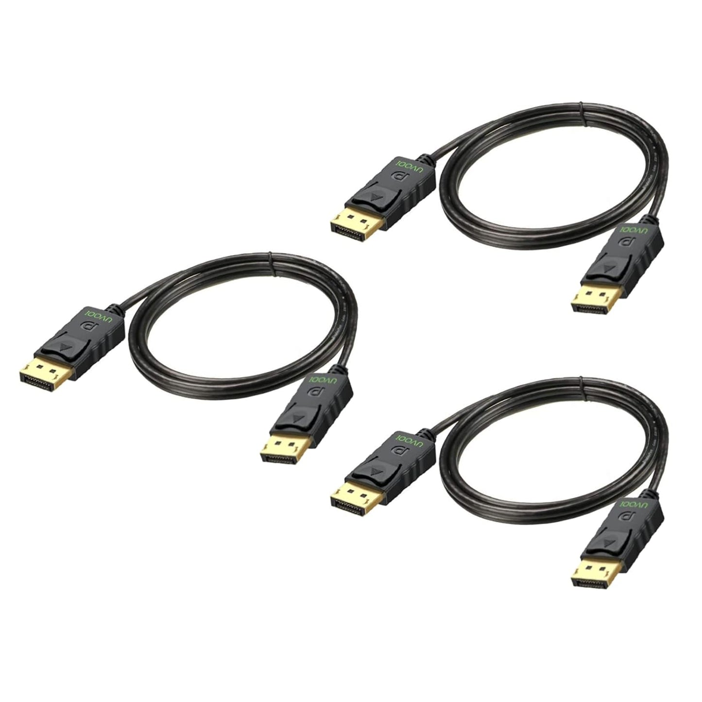 Ultra-HD DisplayPort Cable 3-Pack, 6FT - 4K@60Hz