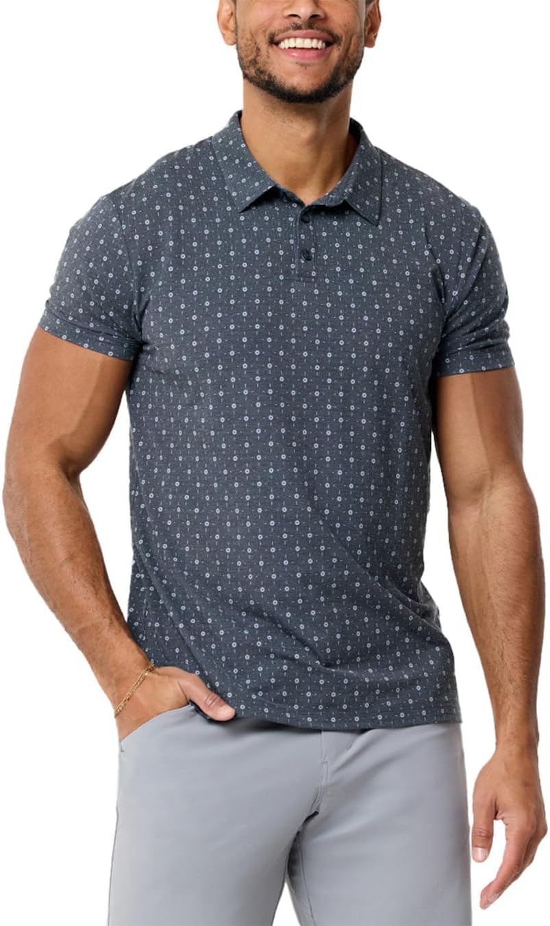 INTO THE AM Performance Dri Fit Polo Shirts for Men S-4XL