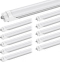 8ft T8 LED Tube Lights 10 Pack - 5400LM 5000K Daylight High Output