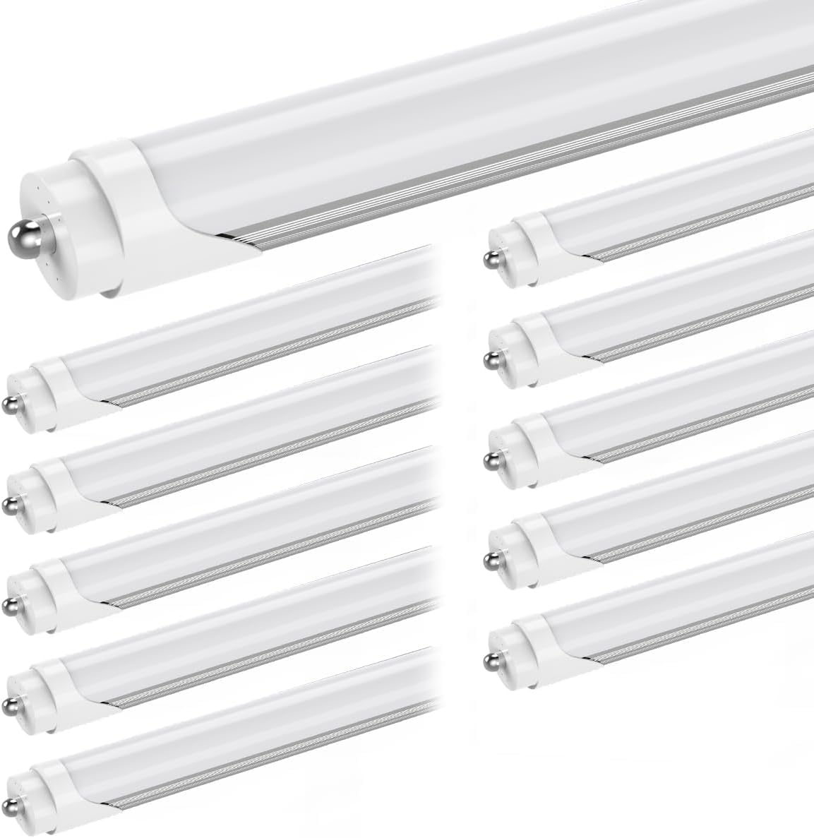 CNSUNWAY 8FT T8 LED Tube Lights - High Output 5000K Daylight