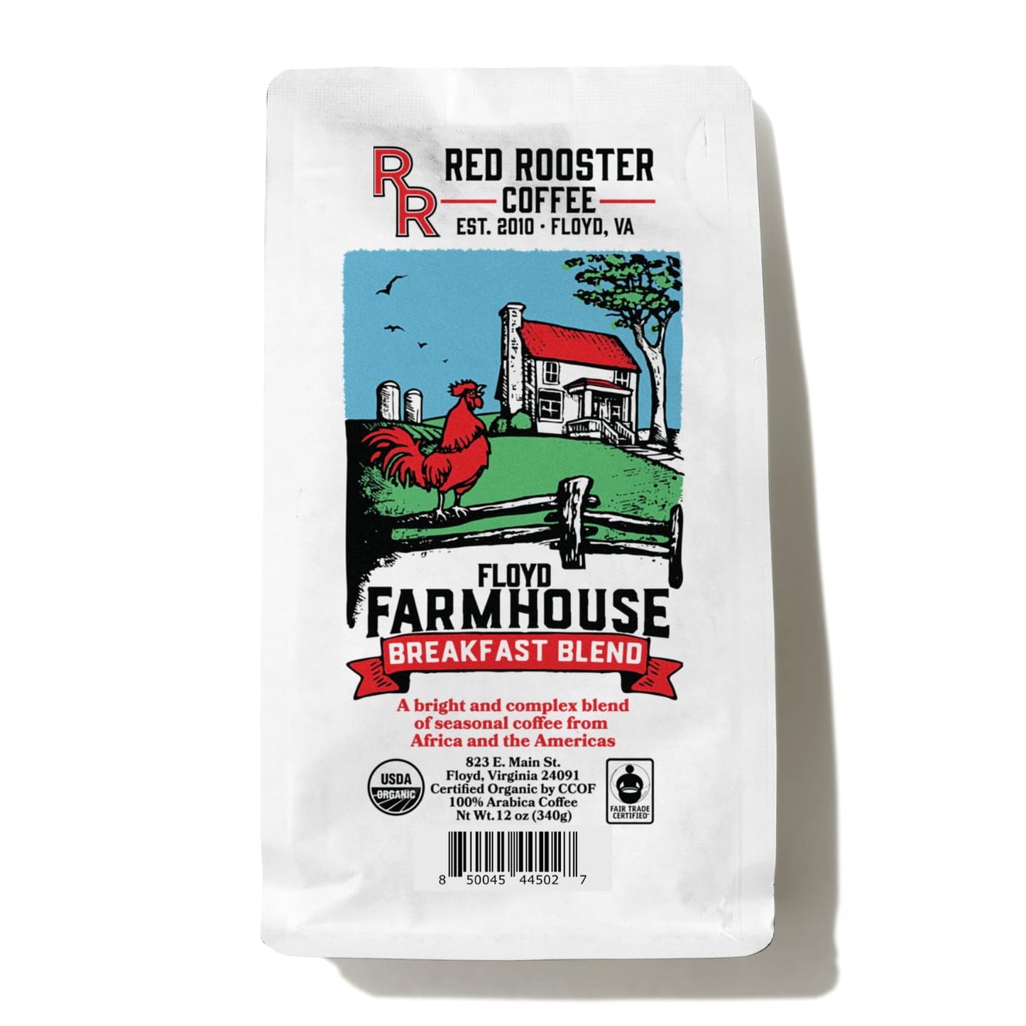 Organic Farmhouse Breakfast Blend - 5 lb Whole Bean Coffee