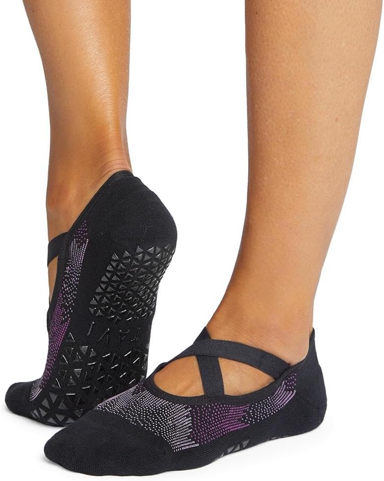 Chloe Criss-Cross Grip Socks: Ultimate Grip for Barre