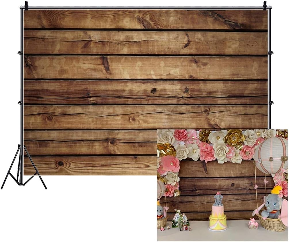 10x8ft Wood Backdrops for Photography - Vintage Seamless Design