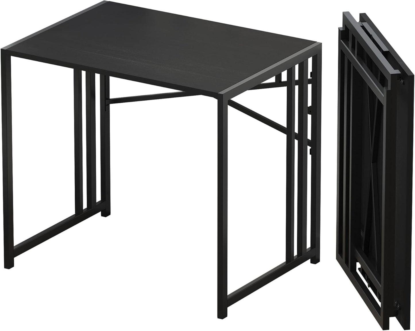 Portable Gaming Desk for Small Spaces, No Assembly Required, Black