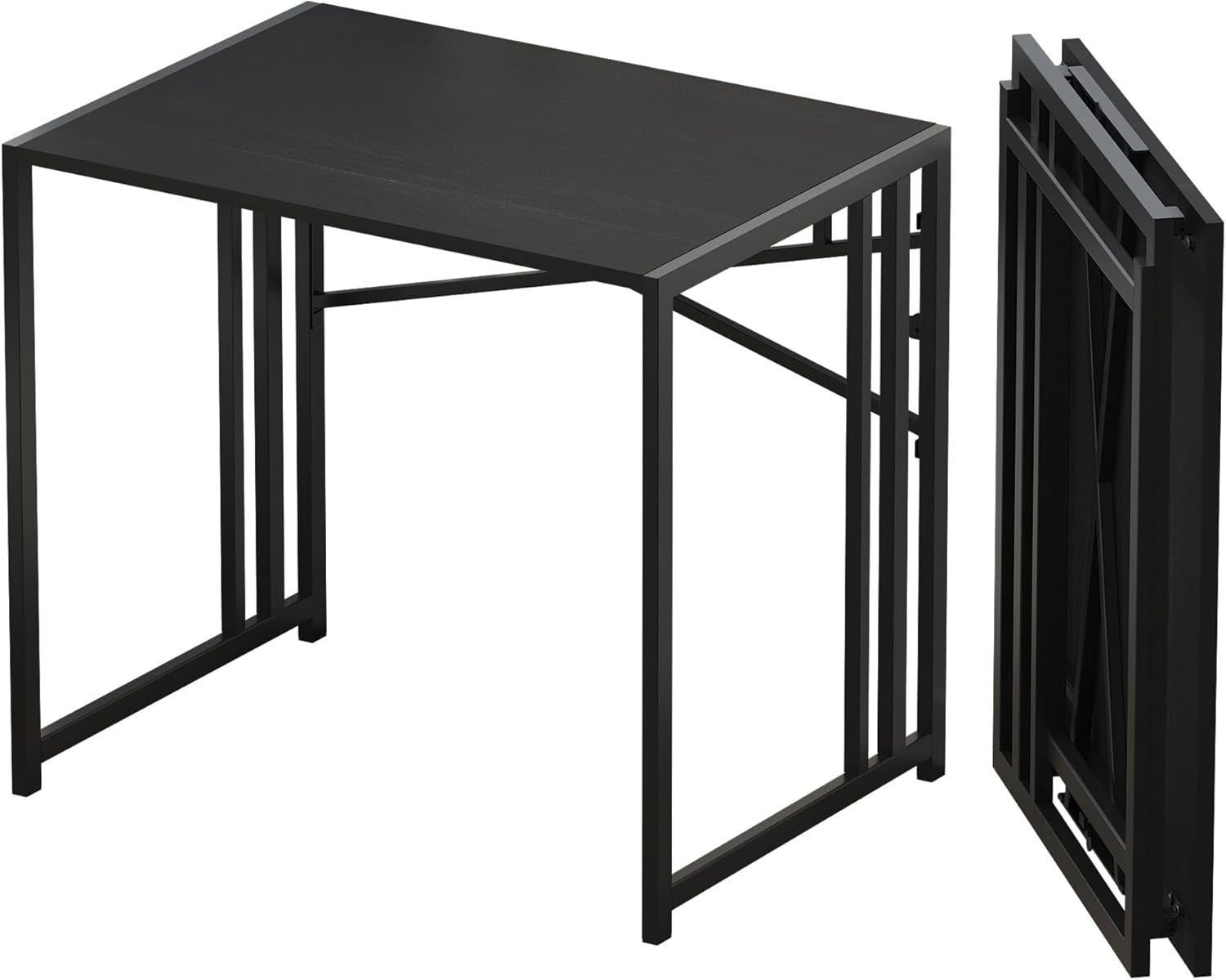 Portable Gaming Desk for Small Spaces, No Assembly Required, Black