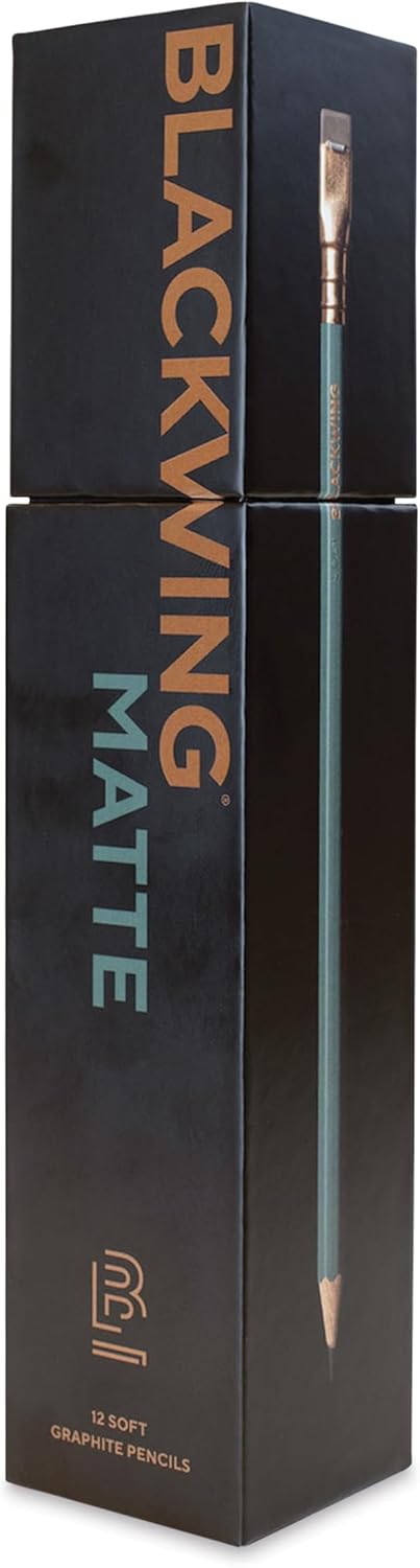 Blackwing Matte Pencils - Premium 3B Soft Lead for Artists