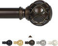 Adjustable Bronze Curtain Rod: Vintage Coastal Style, TANGWIN