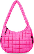 Quilted Puffer Tote Bag for Women Large - Lightweight Nylon Carryall