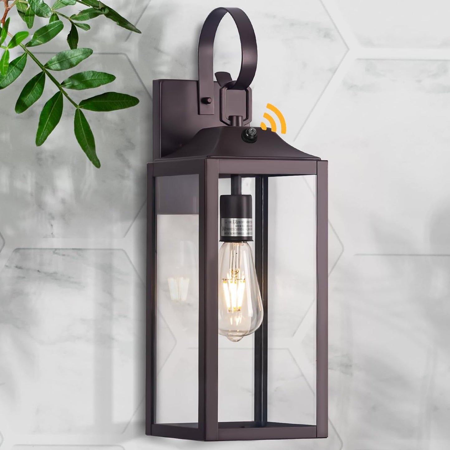 Oil Rubbed Bronze Dusk to Dawn Outdoor Wall Light for Home
