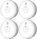 Fire Alarms Smoke Detectors for Home Safety - 4 Pack