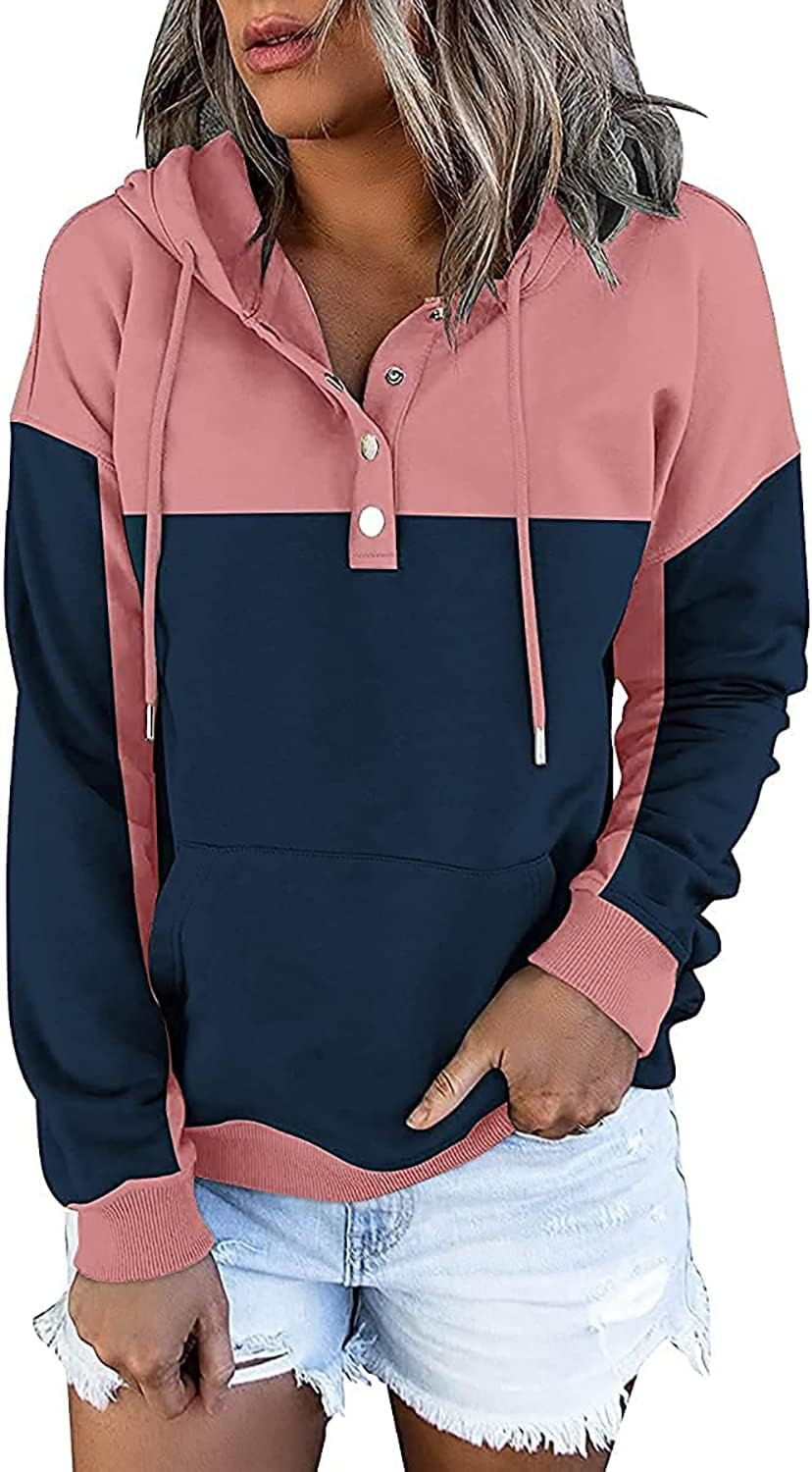 ROSELINLIN Womens Hoodies Sweatshirts with Kangaroo Pockets