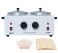 Wax Warmer Double Pot Electric Heater for Salon and Home - Dual Temp