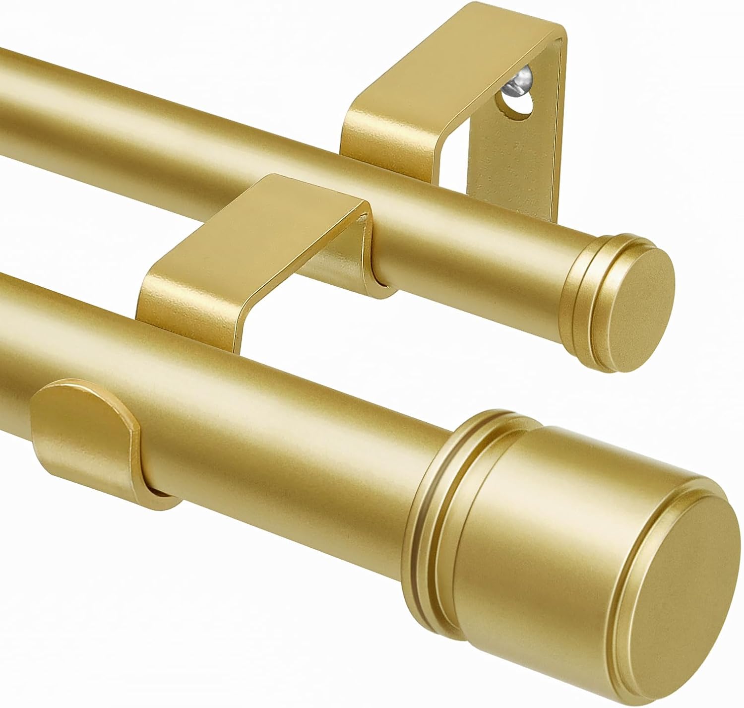 Double Curtain Rod 72 to 144 Inch for Elegant Window Decor