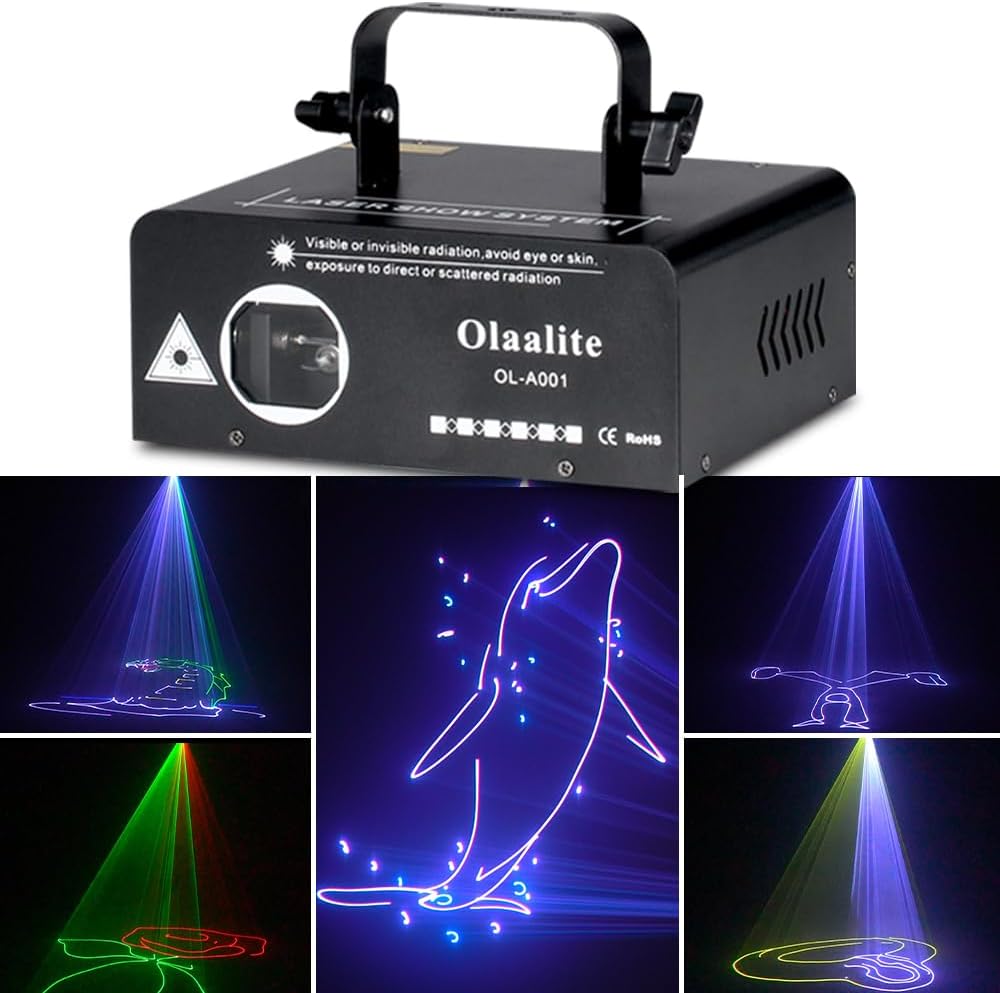 Olaalite 3D Laser Light - Perfect Party Atmosphere!