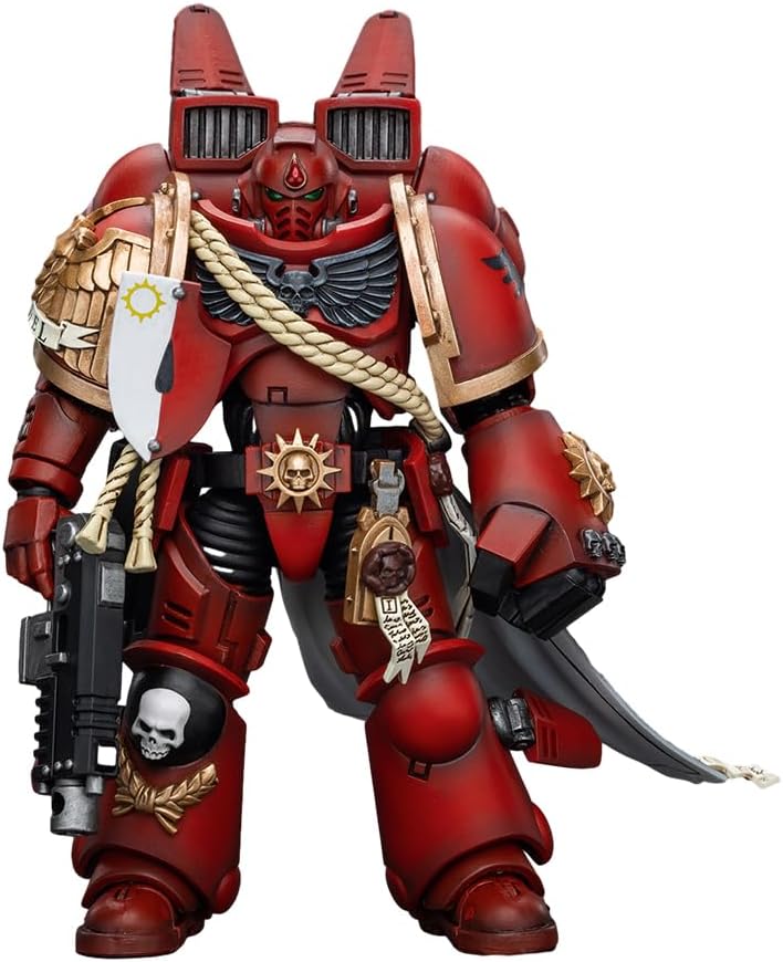 JOYTOY 1/18 Action Figure Blood Angels Captain with Jump Pack