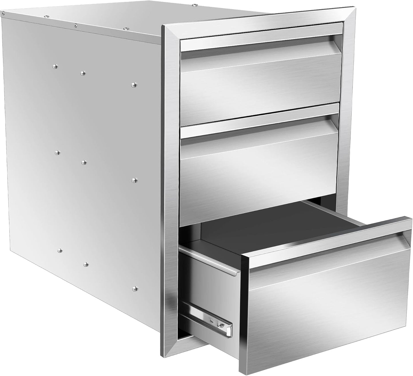 Outdoor Kitchen Drawers for BBQ Tools and Spices Storage