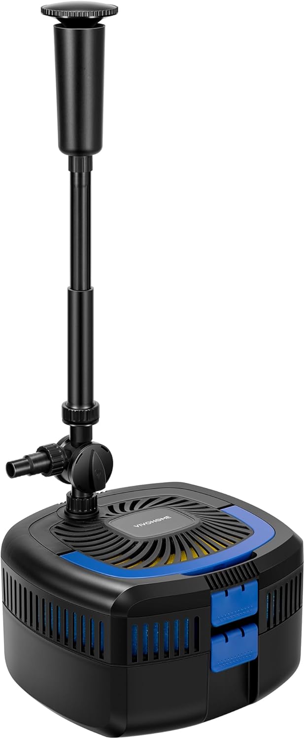 VIVOHOME 4-in-1 Pond Filter System with 950 GPH Water Pump