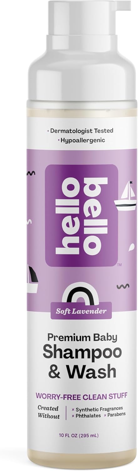 Hello Bello Gentle Shampoo & Body Wash, 10 fl oz - Vegan & Cruelty-Free