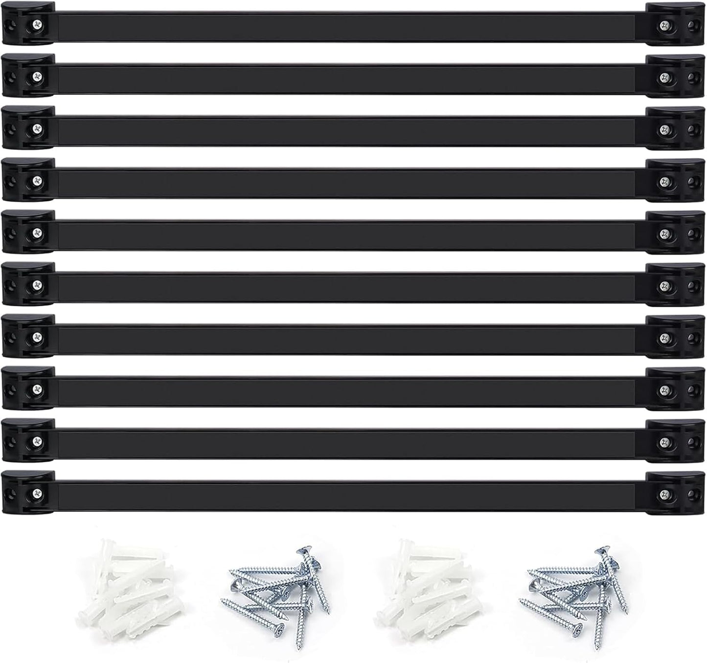 Magnetic Tool Holder Strip for Garage Organization - 10 Pack