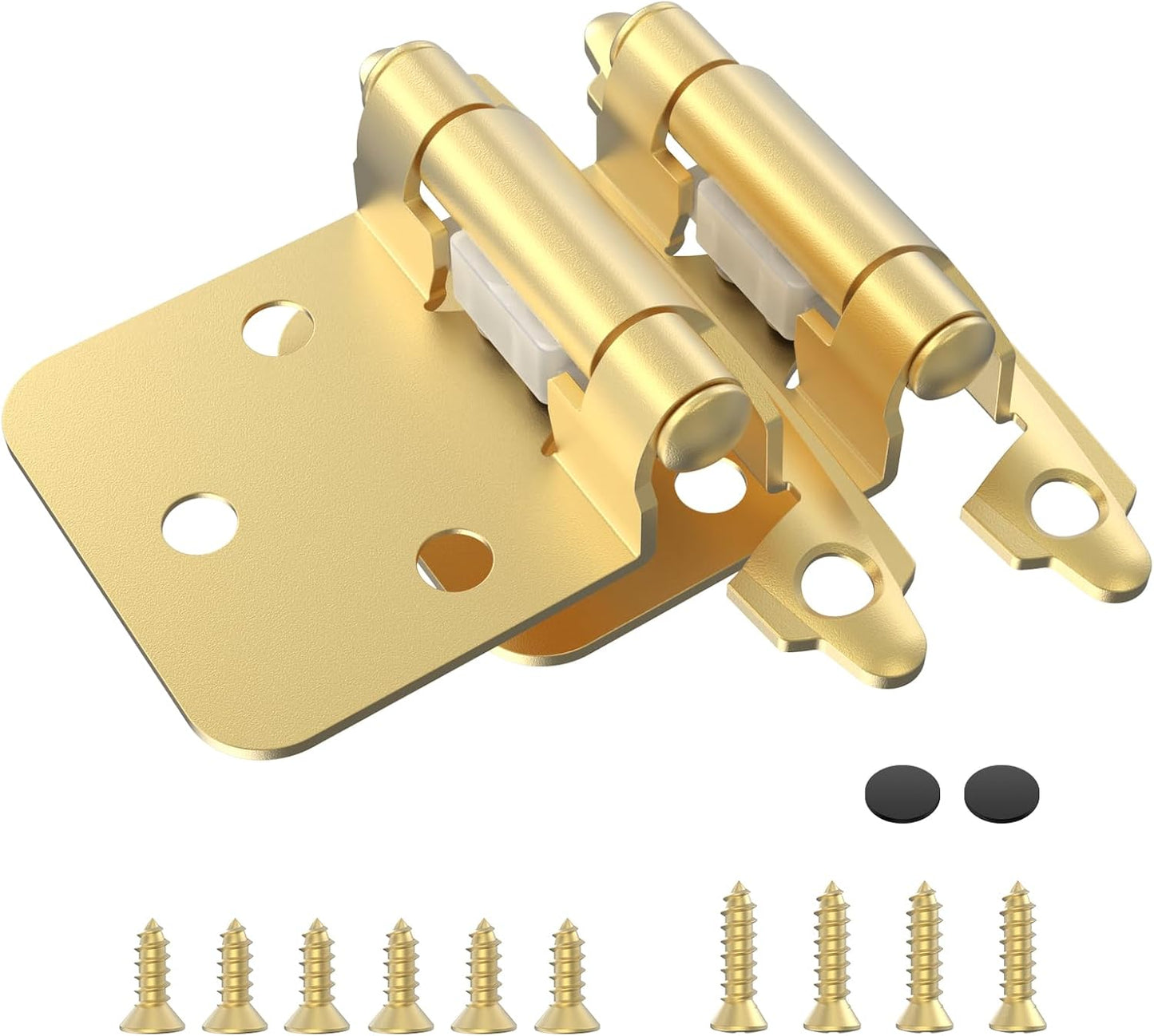 1/2in Overlay Cabinet Hinges - Durable Self Closing Hardware