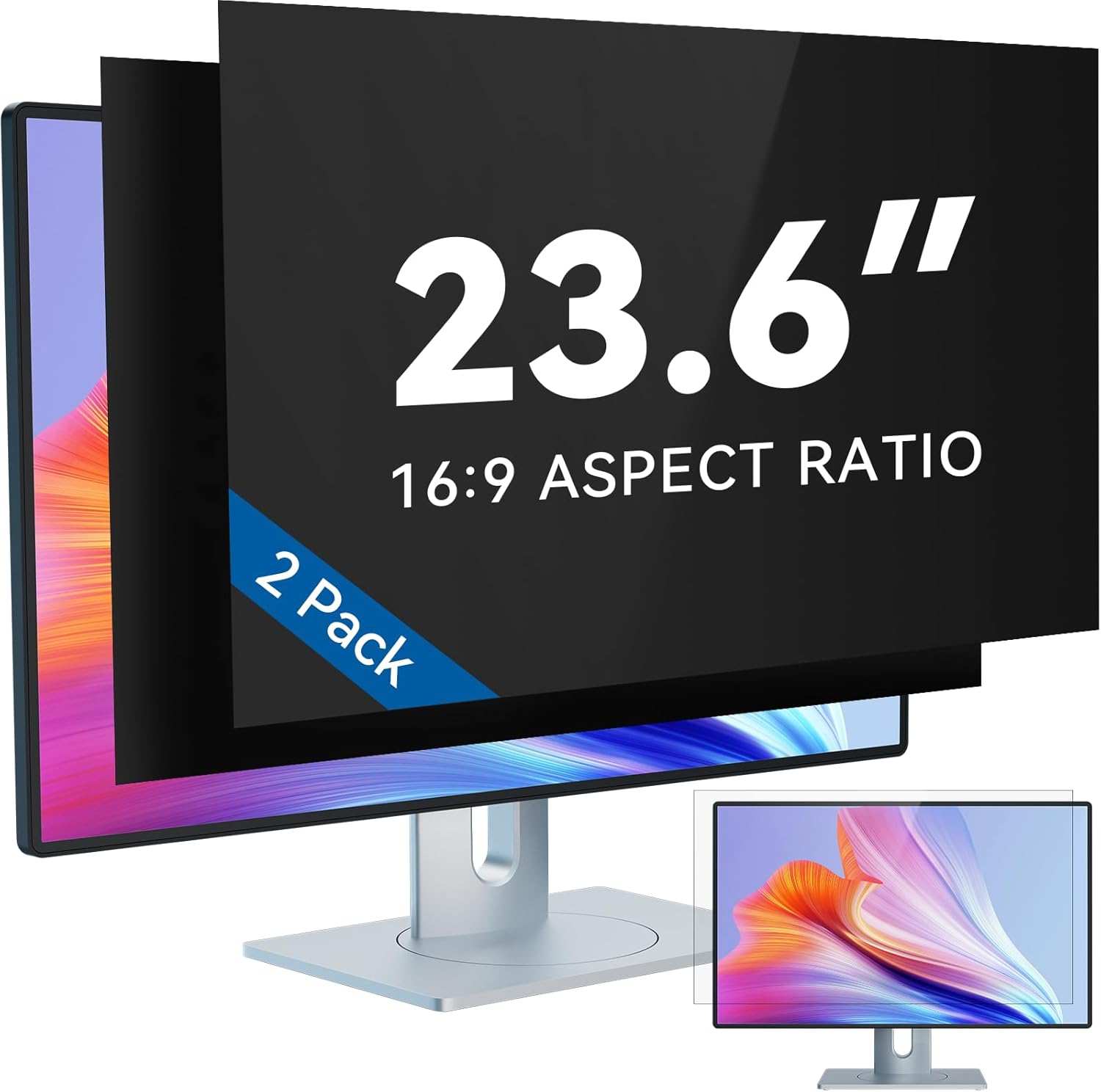 IPROKKO 23.6 Inch Computer Privacy Screen Filter - 2 Pack