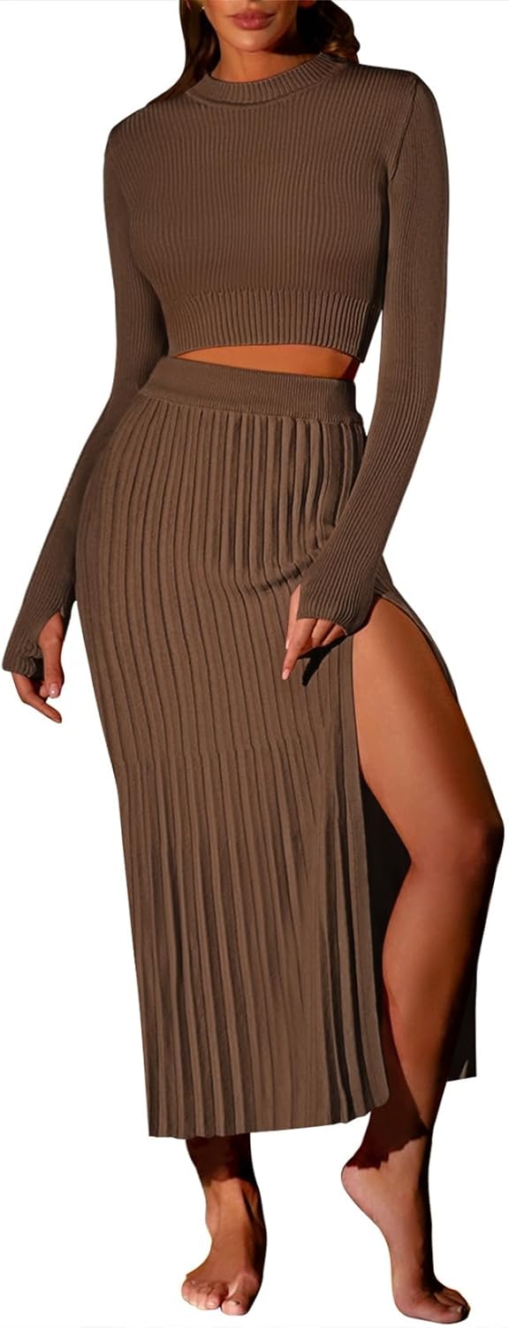 Pink Queen Women's 2 Piece Sweater Outfits Set for Every Occasion
