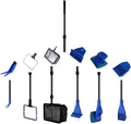 Aquarium Fish Tank Clean Set 6-in-1 - Telescopic Aquarium Cleaning Kit