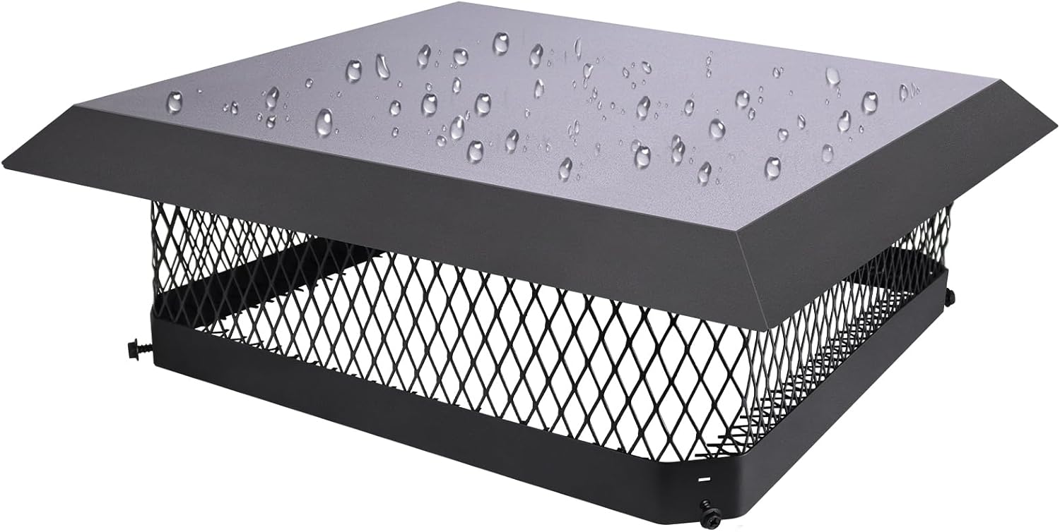 18x18 Chimney Caps for Outside Flue Tile Clay - Durable Cover